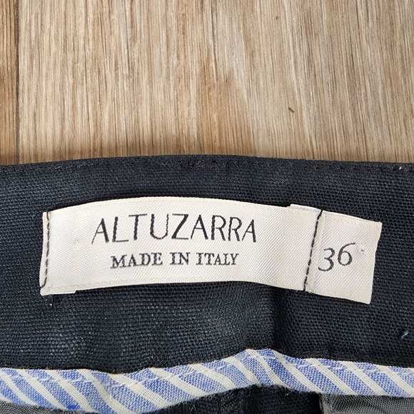 ALTUZARRA Black Flat Front Slim Fit Tailored Trousers Pants Italy Size 36‎ US 4 - Picture 2 of 12